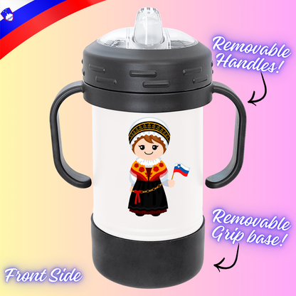 Kids no drip Slovenian Customized Sippy Cup