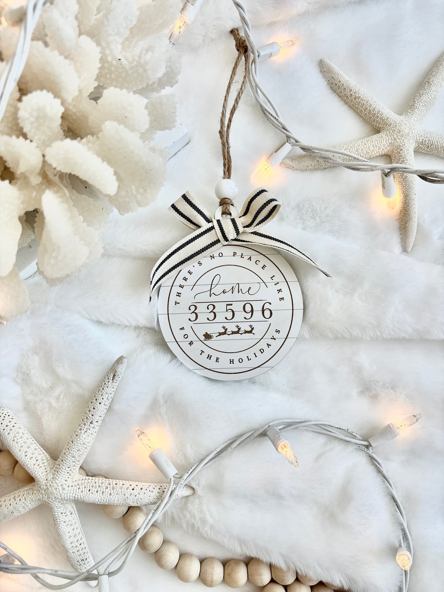 Shiplap Zicode/Postal Code Ornament