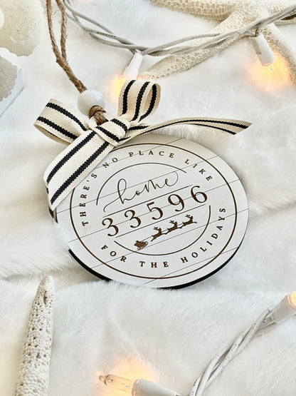 Shiplap Zicode/Postal Code Ornament