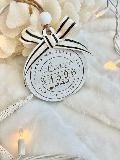 Shiplap Zicode/Postal Code Ornament