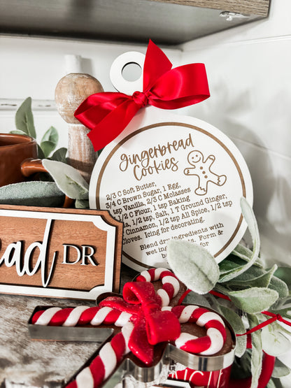 Gingerbread Tiered Tray and Coffee Decor