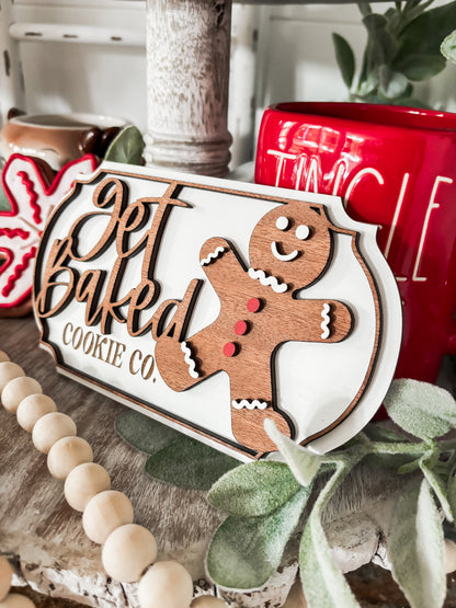 Gingerbread Tiered Tray and Coffee Decor