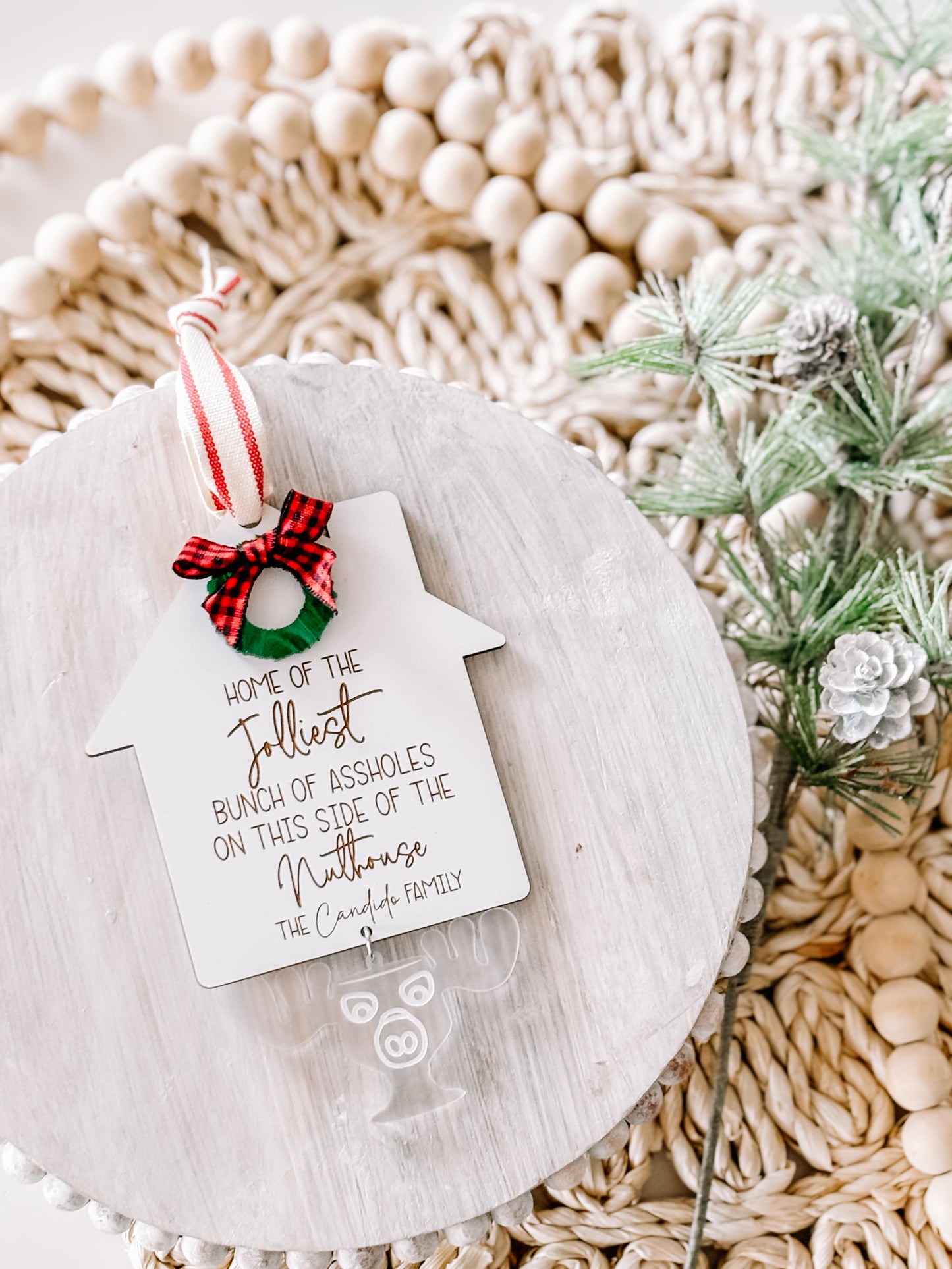 Jolliest Bunch of CUSTOMIZABLE family ornament