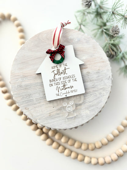 Jolliest Bunch of CUSTOMIZABLE family ornament