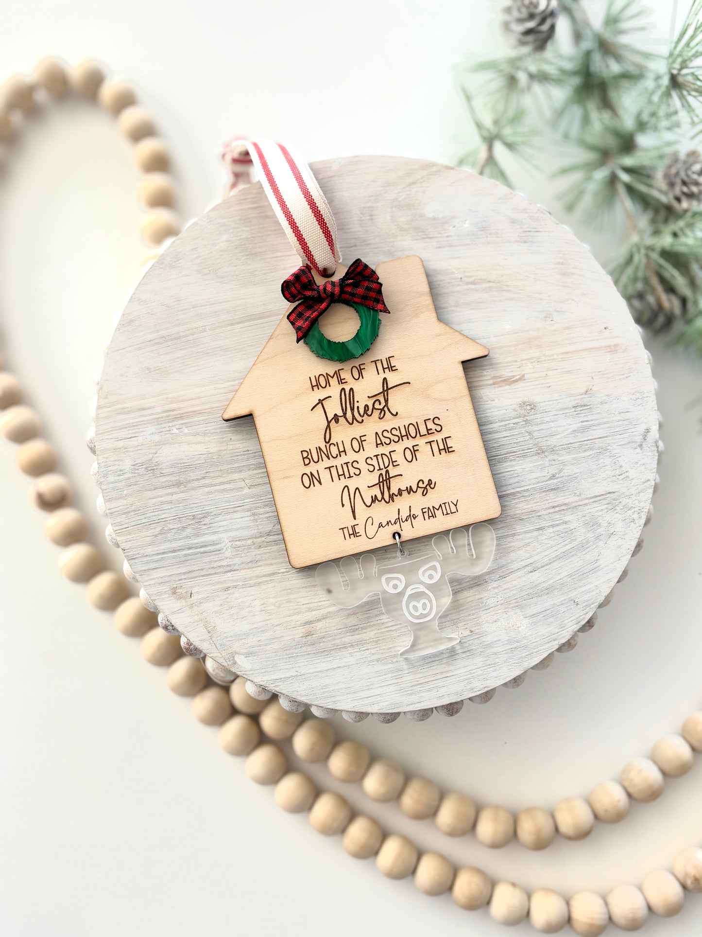 Jolliest Bunch of CUSTOMIZABLE family ornament