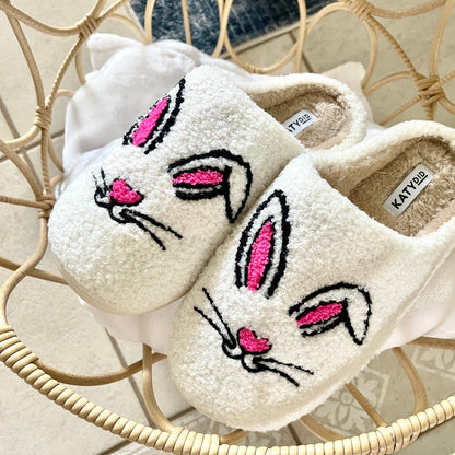 Fuzzy Bunny Slippers