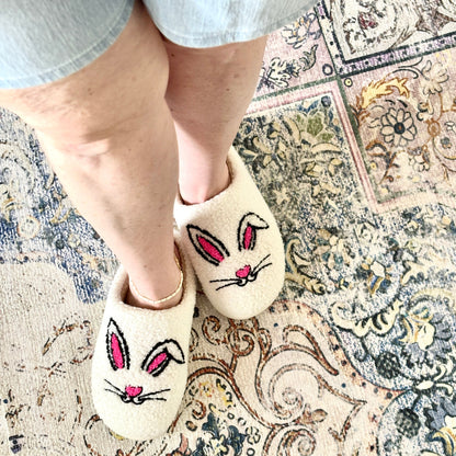 Fuzzy Bunny Slippers