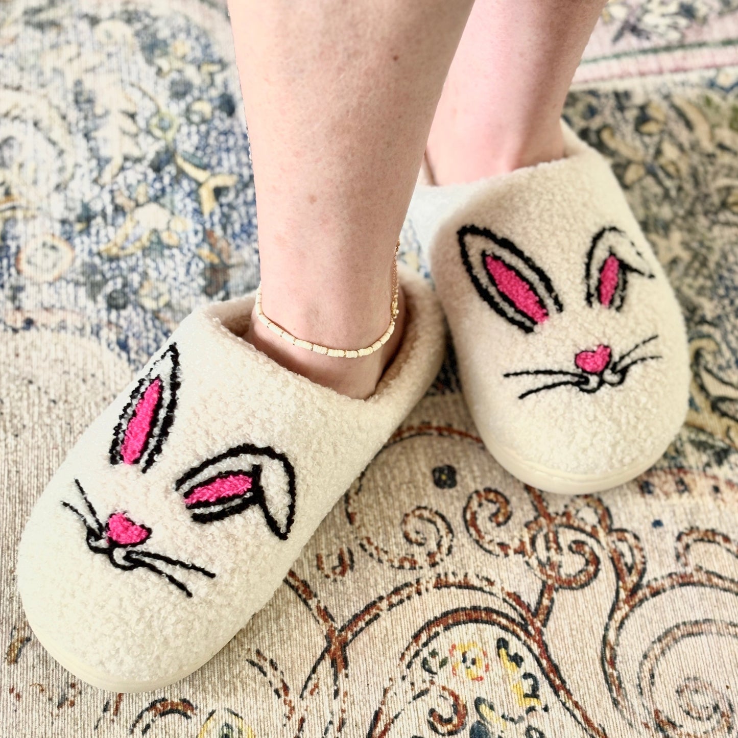 Fuzzy Bunny Slippers