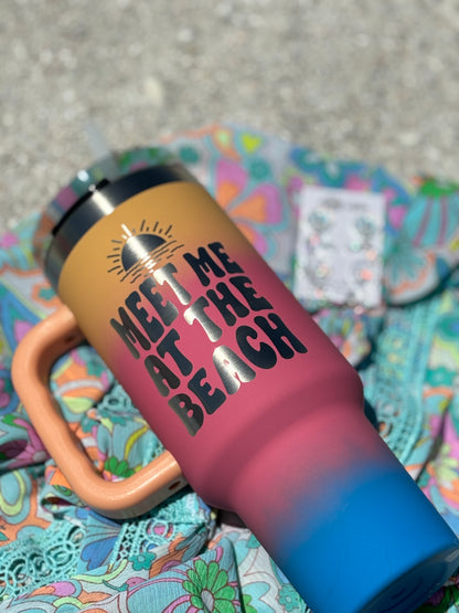 Meet Me at the Beach 40oz Tumbler