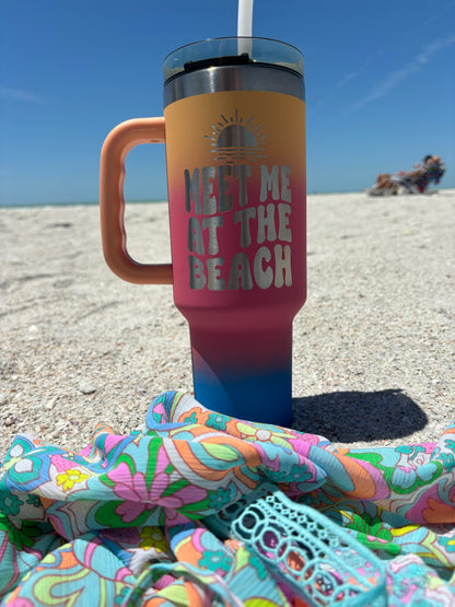 Meet Me at the Beach 40oz Tumbler