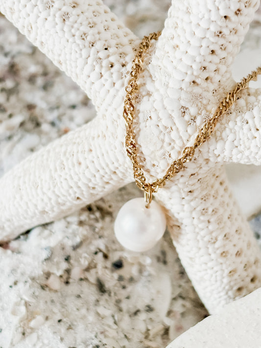 Pearl Perfection twisted 🌊*WATERPROOF* 🌊 necklace