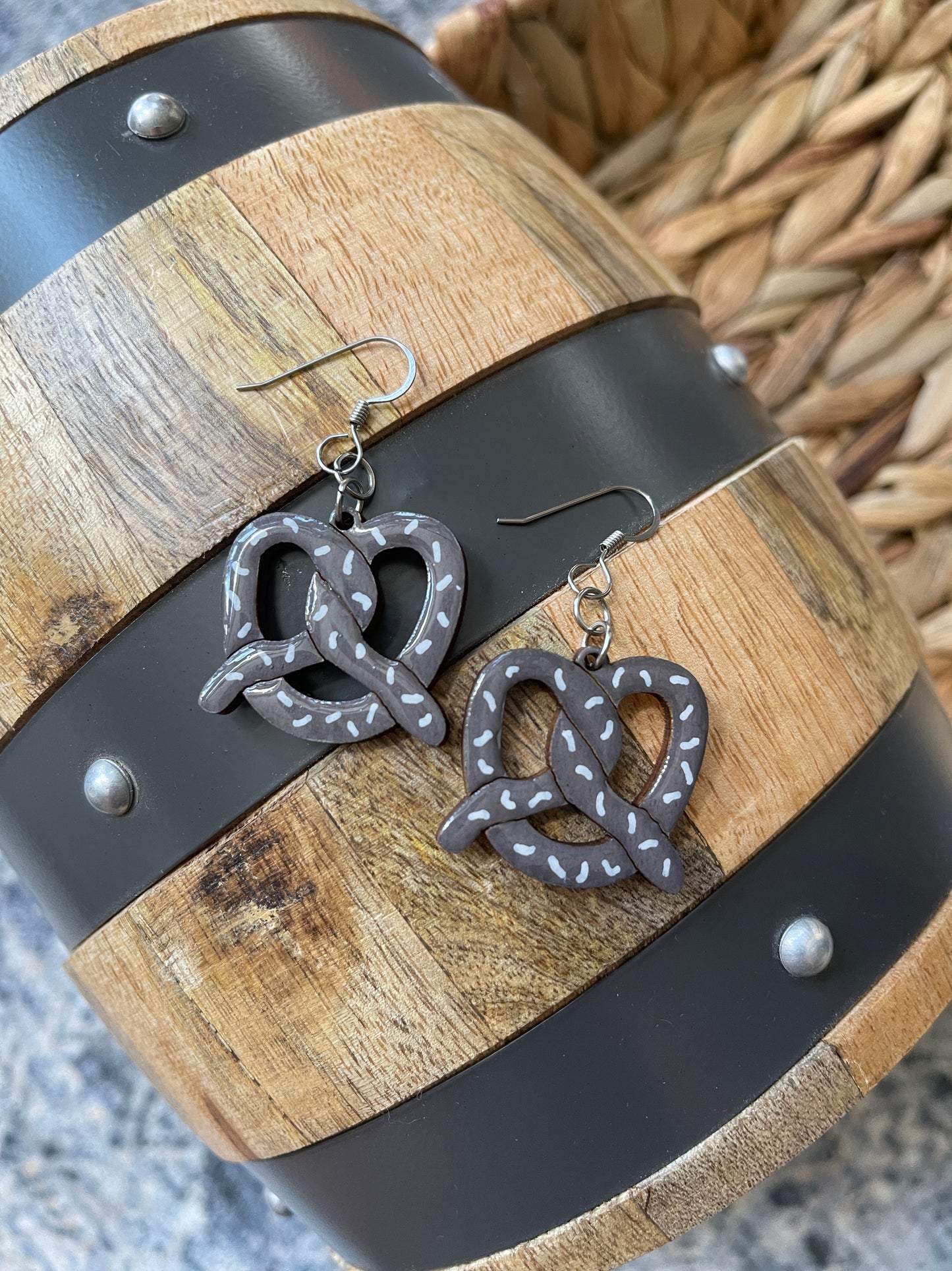 Pretzel Dangle Earrings