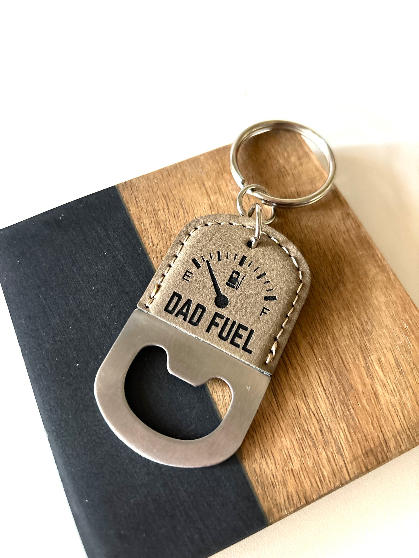 "Dad fuel" bottle opener keychain