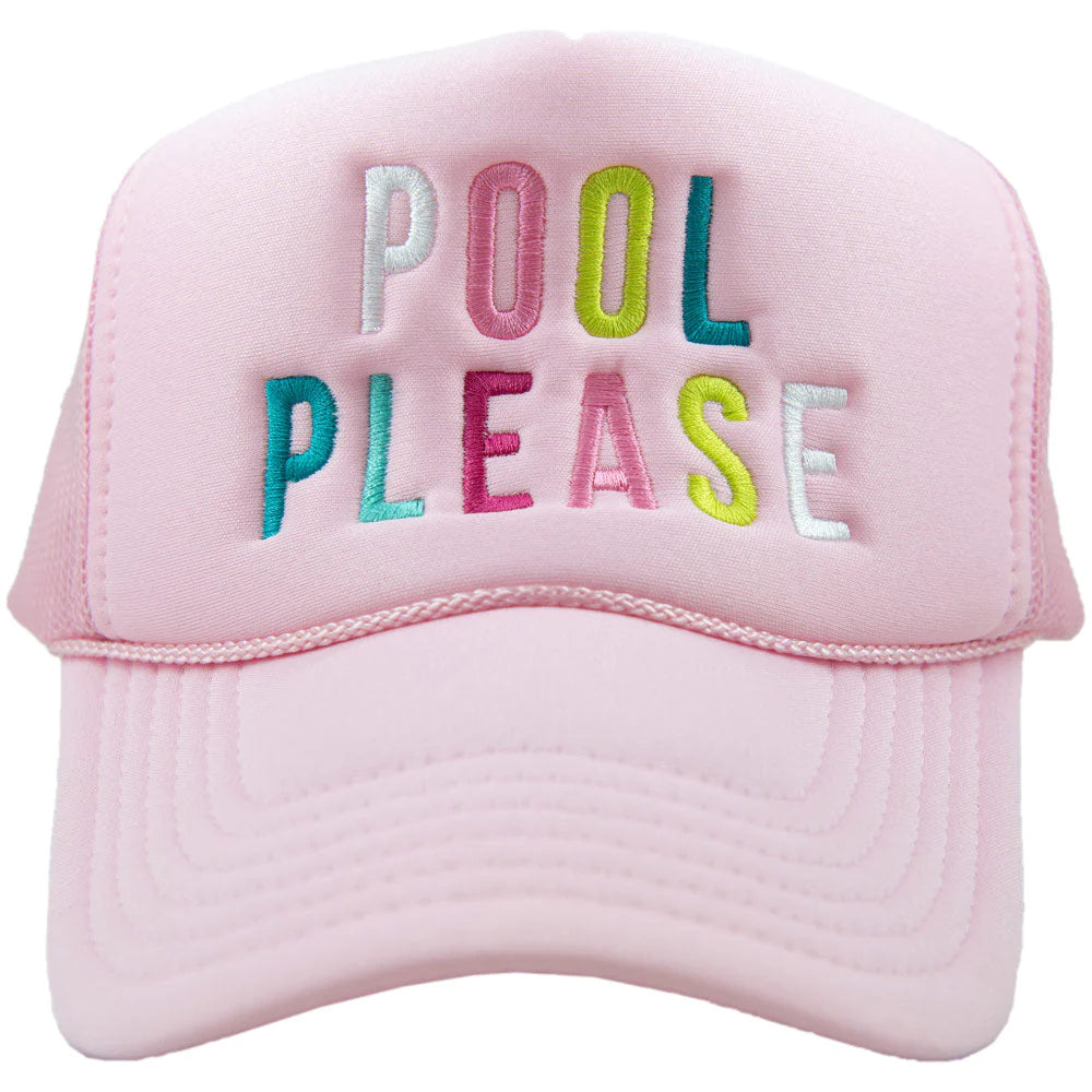 Pool Please adjustable pink hat