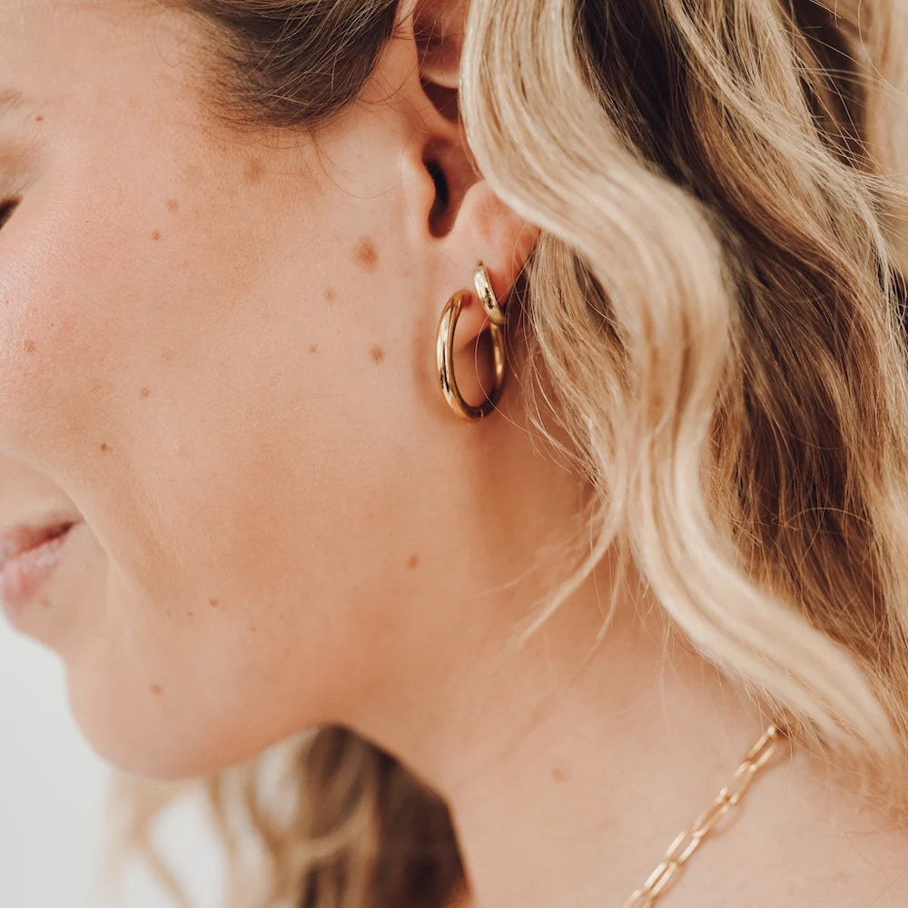 Classic gold 🌊WATERPROOF🌊 hoops