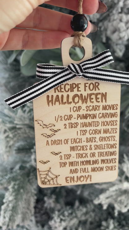 Recipe for Halloween Ornament