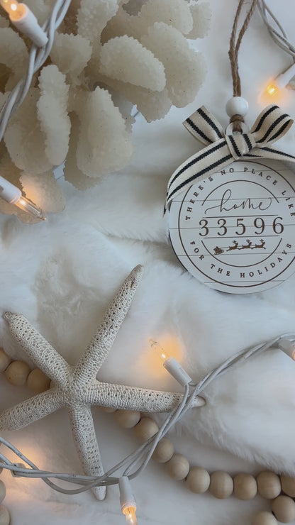 Shiplap Zicode/Postal Code Ornament