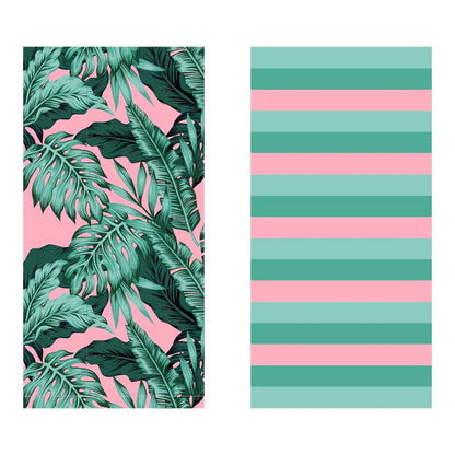 Palm Leaf quick dry beach towel